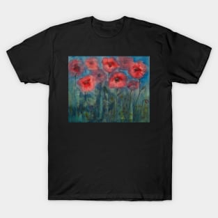 Abstract poppies T-Shirt